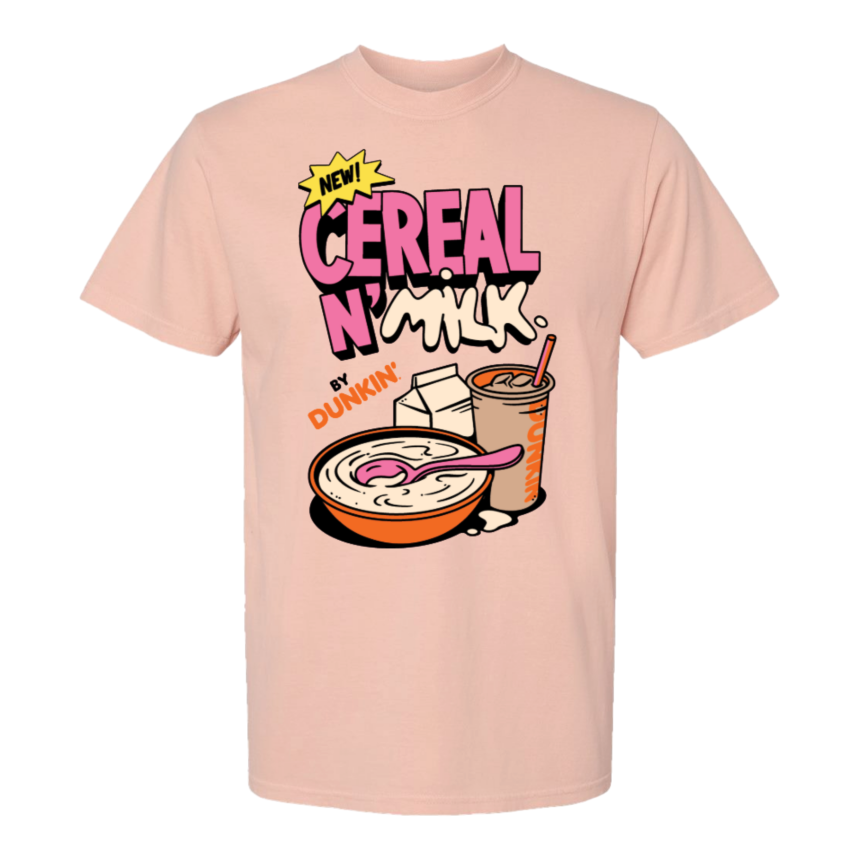 Cereal n' Milk Heavy Weight Tee - Peachy