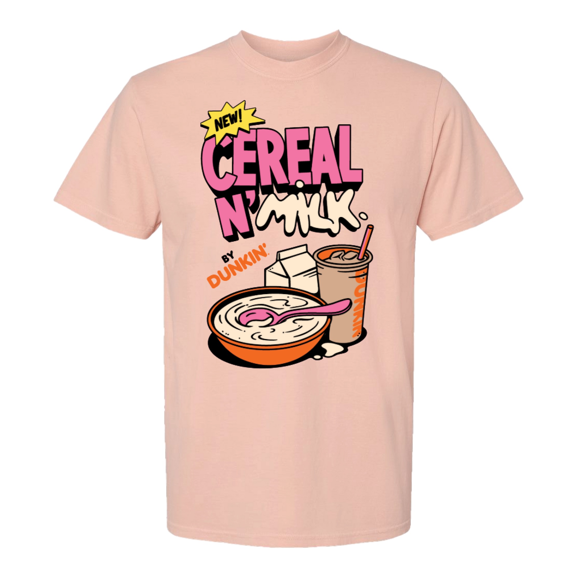 Cereal n' Milk Heavy Weight Tee - Peachy