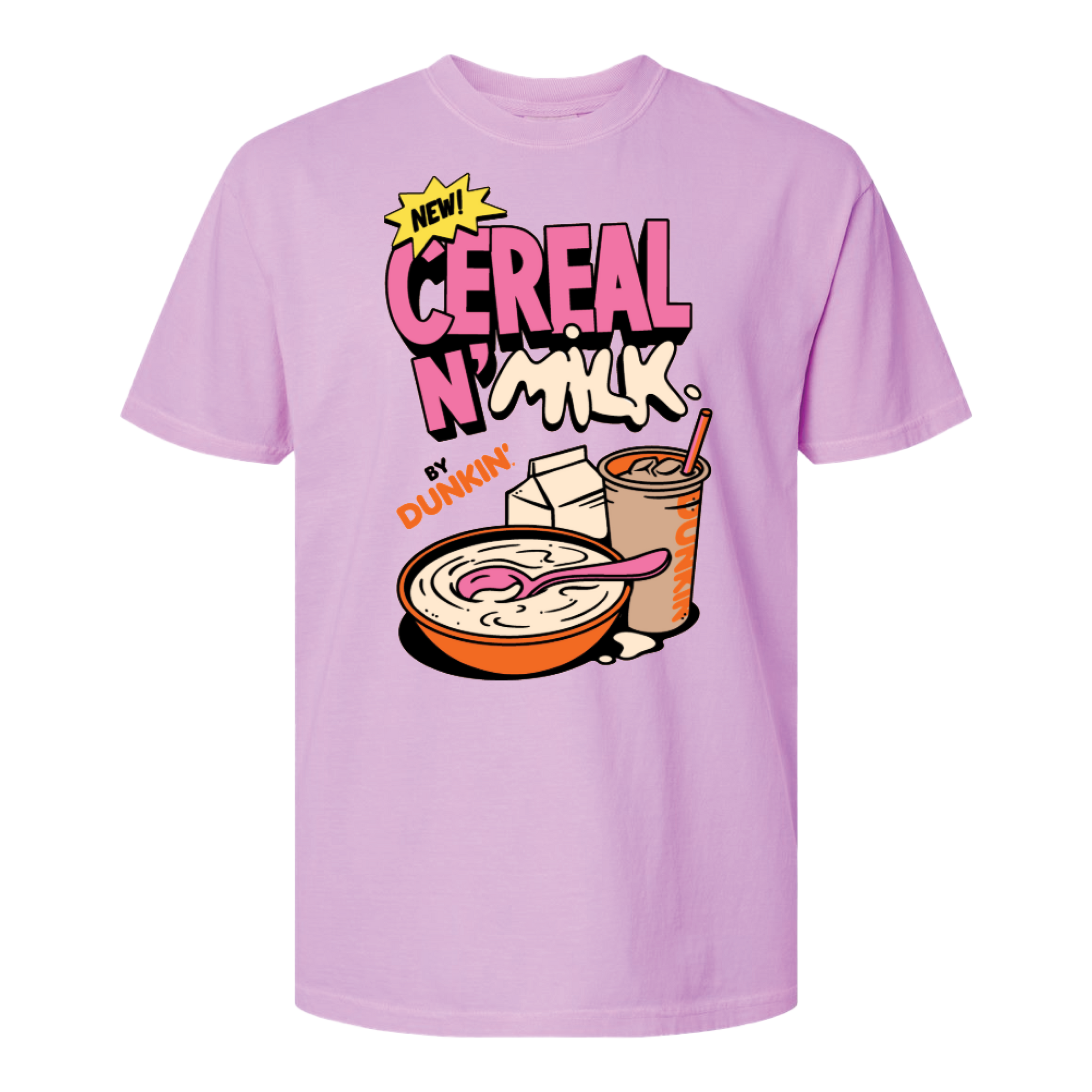 Cereal n' Milk Heavy Weight Tee - Neon Violet