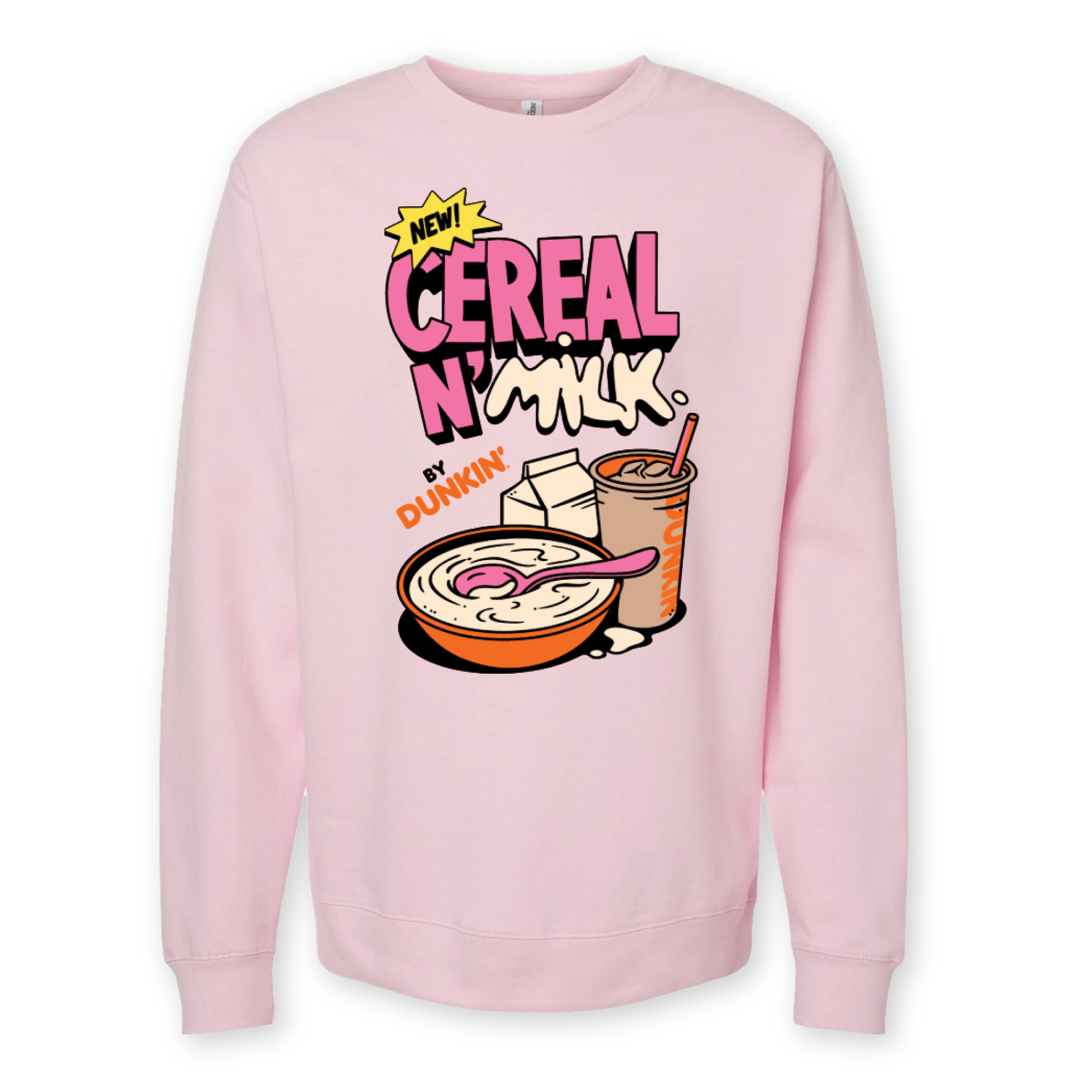 Cereal n’ Milk Crewneck - Light Pink