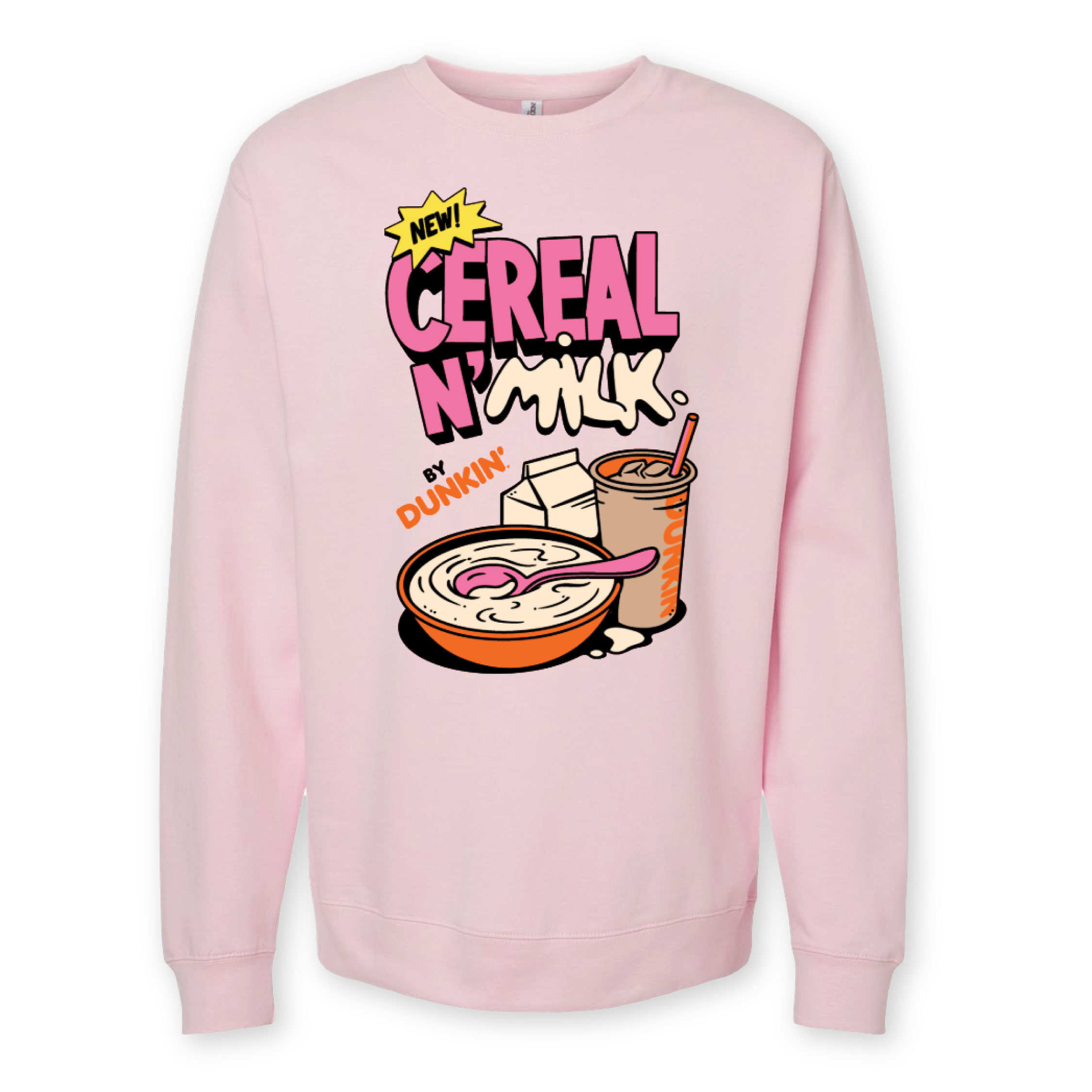 Cereal n’ Milk Crewneck - Light Pink